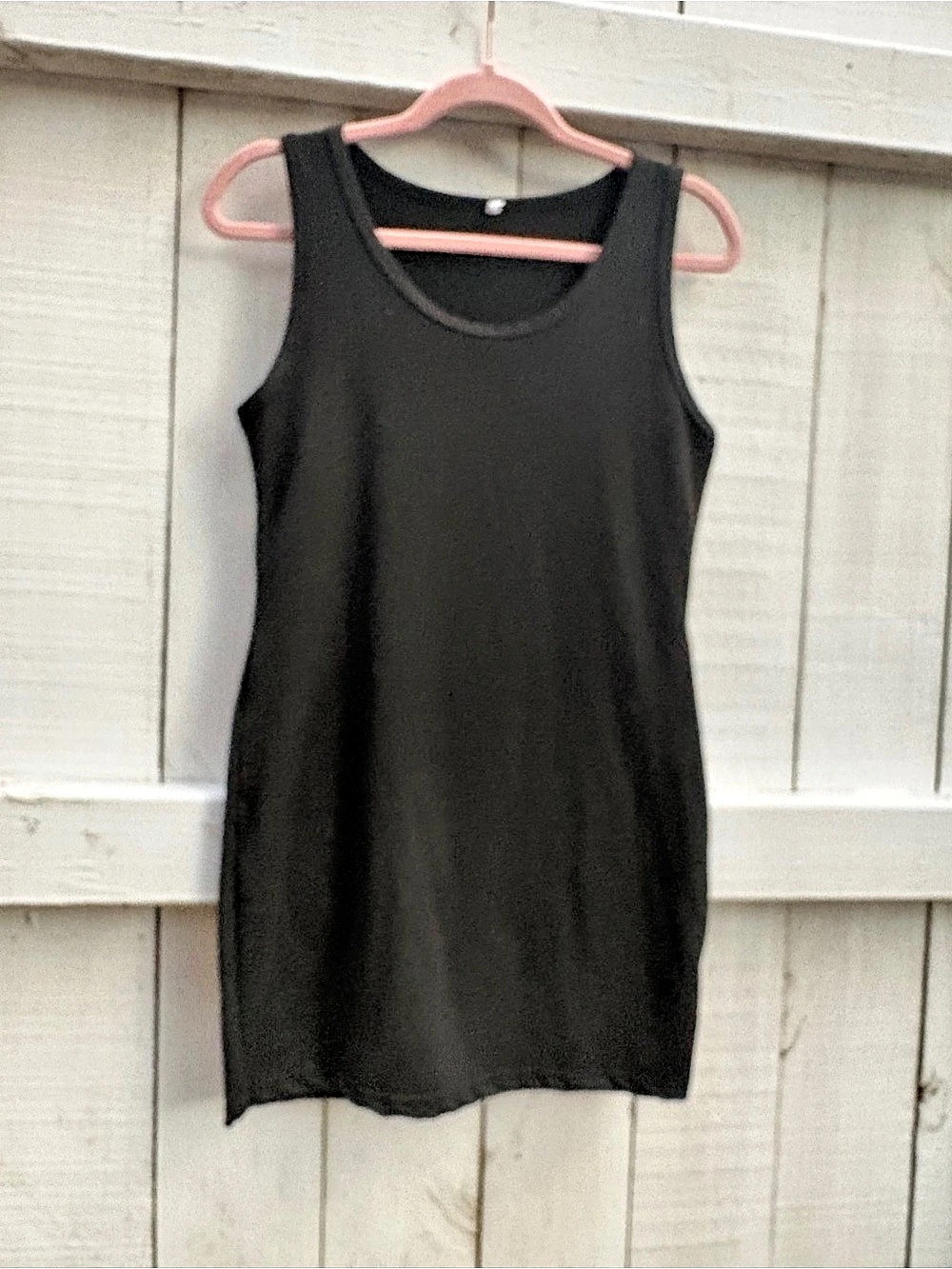 Black Mini Tank Dress Size Small Like New